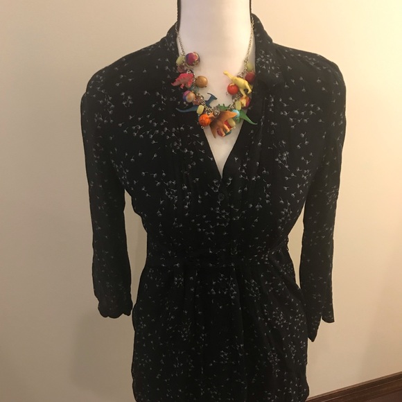 Motherhood Maternity dandelion button up blouse S - Picture 2 of 6